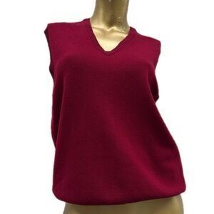 Brooks Brothers 100% Lambswool Sweater Vest – Made in England – Size L